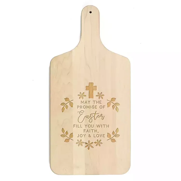 New The Promise of Easter Maple Cutting Board Easter Decorations