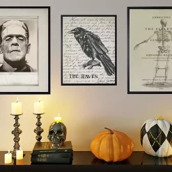 Discount The Raven Framed Halloween Wall Art Halloween