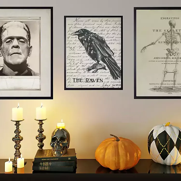 Discount The Raven Framed Halloween Wall Art Halloween
