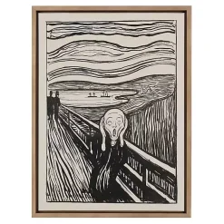 Kirklands Home Canvas Art|The Scream Framed Canvas Art Print
