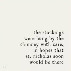 Clearance The Stockings Were Hung Framed Canvas Art Print Christmas Art & Wall Decor