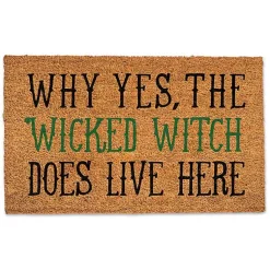 Clearance The Wicked Witch Lives Here Halloween Doormat Halloween