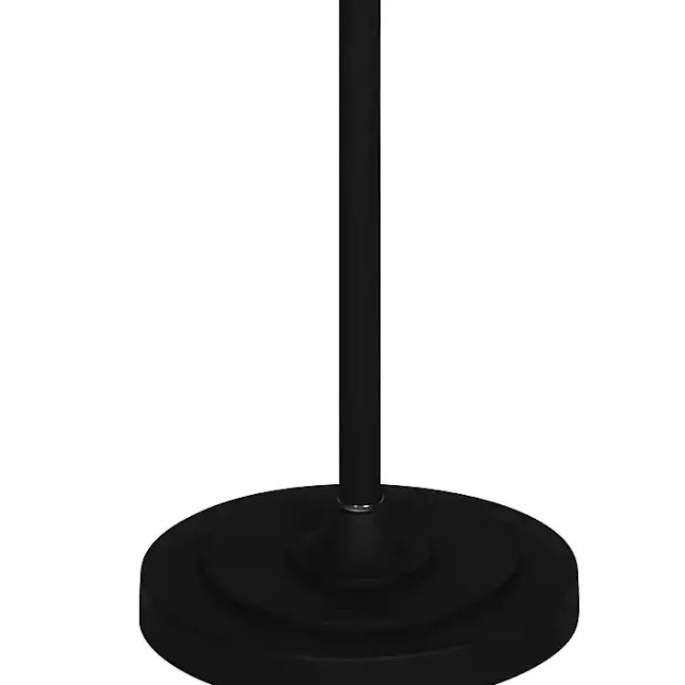 Kirklands Home Floor Lamps|Thelma Matte Black Stem Floor Lamp Tan