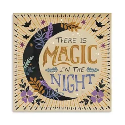 Sale There is Magic in the Night Canvas Art Print Halloween