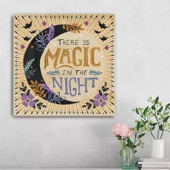 Sale There is Magic in the Night Canvas Art Print Halloween