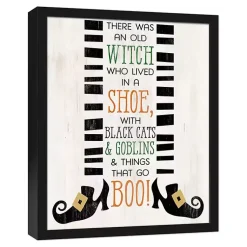 Hot There Was An Old Witch Halloween Plaque Halloween