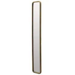 Kirklands Home Decorative Mirrors|Thin Gold Metal Wall Mirror
