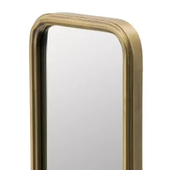 Kirklands Home Decorative Mirrors|Thin Gold Metal Wall Mirror