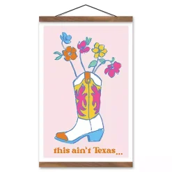 Kirklands Home Wall Quotes & Signs|This Ain't Texas Cowboy Boot Hanging Wall Sign