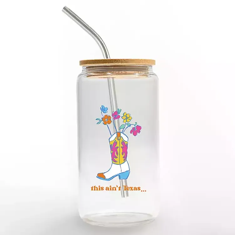 Kirklands Home Glassware & Drinkware|This Ain't Texas Glass Tumbler