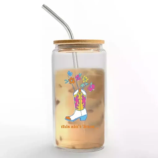 Kirklands Home Glassware & Drinkware|This Ain't Texas Glass Tumbler