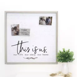 Kirklands Home Wall Plaques|This is Us Framed Magnetic Board Gray