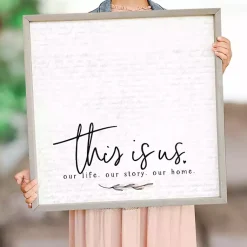 Kirklands Home Wall Plaques|This is Us Framed Magnetic Board Gray