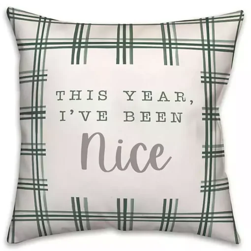 Sale This Year I've Been Nice Christmas Pillow Christmas Pillows