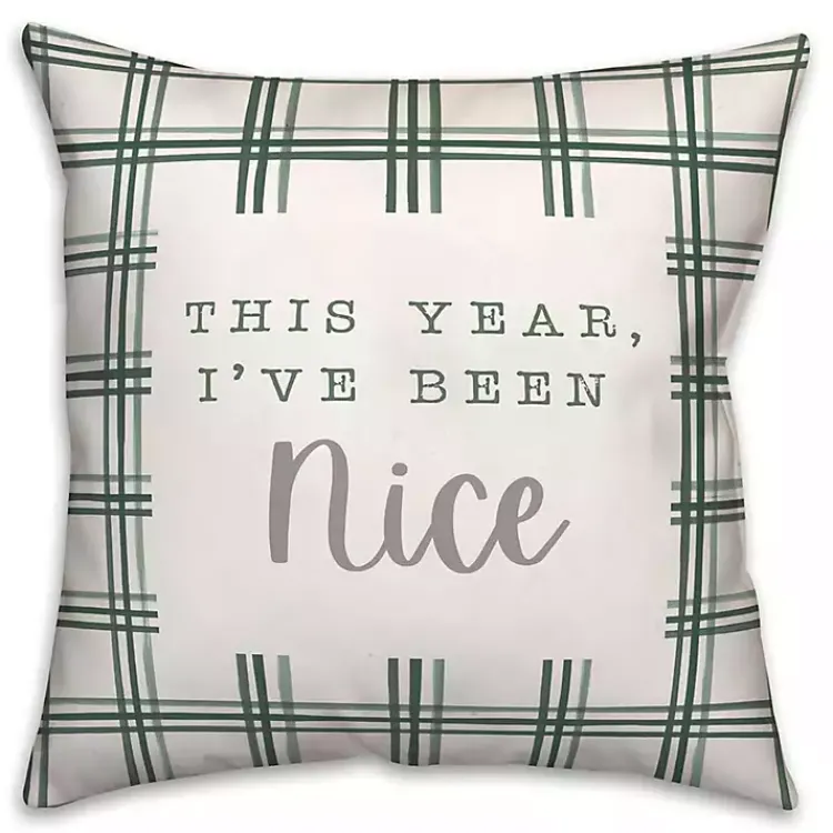 Sale This Year I've Been Nice Christmas Pillow Christmas Pillows