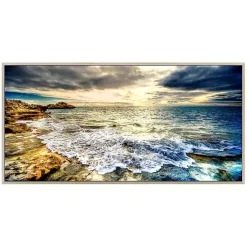 Kirklands Home Framed Art|Tidal Motion Framed Tempered Glass Print