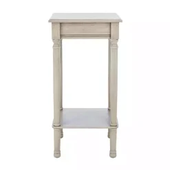 Kirklands Home Accent & End Tables|Tilley Beige Classic Square Accent Table Tan