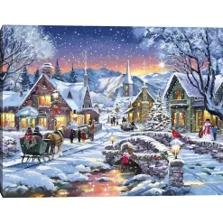 New Tinsel Town Canvas Art Print Christmas Art & Wall Decor