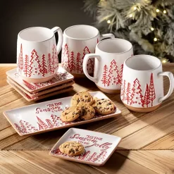 Sale Tis the Season Christmas Snack Plates, Set of 4 Christmas Dining & Entertaining