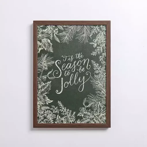 Discount Tis the Season to be Jolly Framed Wall Plaque Christmas Art & Wall Decor