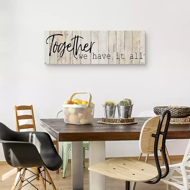 Kirklands Home Wall Quotes & Signs|Together Canvas Art Print