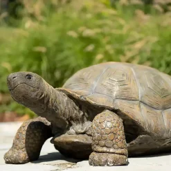 Kirklands Home Garden Statues|Tortoise Statue Gray