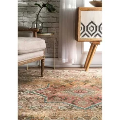 Kirklands Home Area Rugs|Traditional Doreen Medallion Area Rug, 8x11
