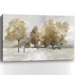 Kirklands Home Canvas Art|Trail Under the Trees Giclee Canvas Art Print Tan
