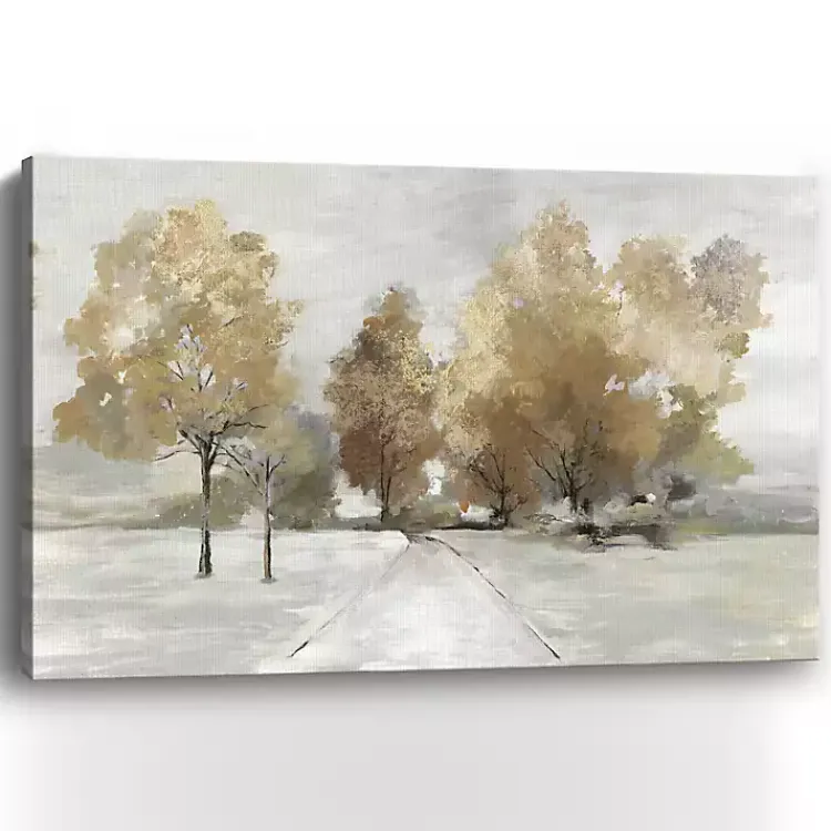 Kirklands Home Canvas Art|Trail Under the Trees Giclee Canvas Art Print Tan