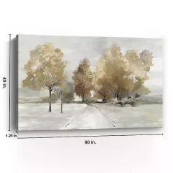 Kirklands Home Canvas Art|Trail Under the Trees Giclee Canvas Art Print Tan