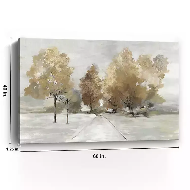 Kirklands Home Canvas Art|Trail Under the Trees Giclee Canvas Art Print Tan