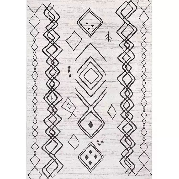 Kirklands Home Area Rugs|Transitional Moroccan Washable Area Rug, 4x6