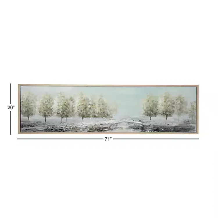 Kirklands Home Framed Art|Tree Line Landscape Framed Canvas Art Print