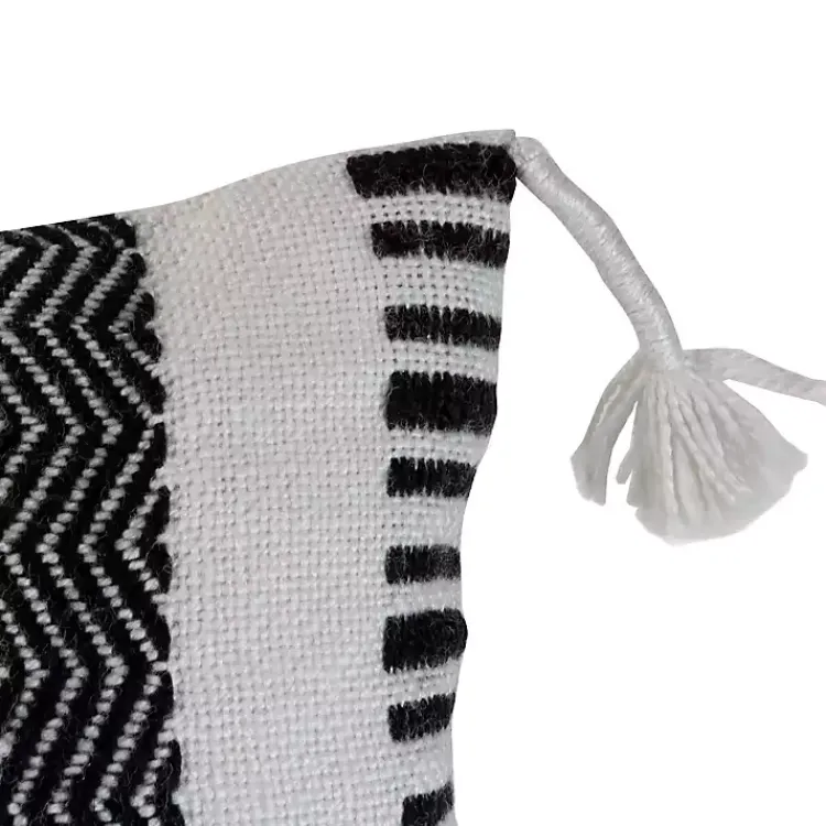 Kirklands Home Outdoor Cushions & Pillows|Tribal Stripe Tassel Outdoor Lumbar Pillow