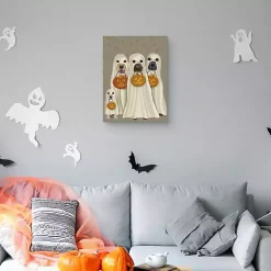 Sale Trick or Treat Dogs Canvas Art Print Halloween