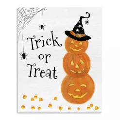 Sale Trick or Treat Jack O' Lanterns Canvas Art Print Halloween