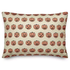 Best Trick or Treat Pumpkins Pattern Lumbar Pillow Halloween