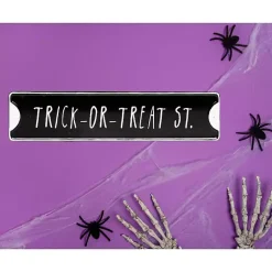 Clearance Trick or Treat Street Wall Plaque Halloween