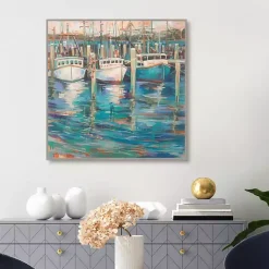 Kirklands Home Canvas Art|Trio Light Framed Canvas Art Print