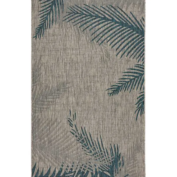 Kirklands Home Outdoor Rugs|Tropical Palms Captiva Outdoor Area Rug, 5x7