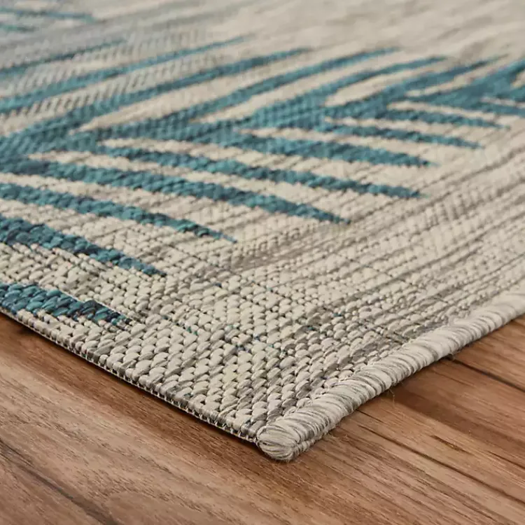 Kirklands Home Outdoor Rugs|Tropical Palms Captiva Outdoor Area Rug, 5x7