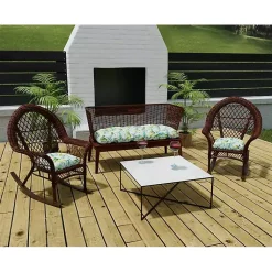 Kirklands Home Outdoor Cushions & Pillows|Tropical 3-pc. Chair and Bench Outdoor Cushion Set