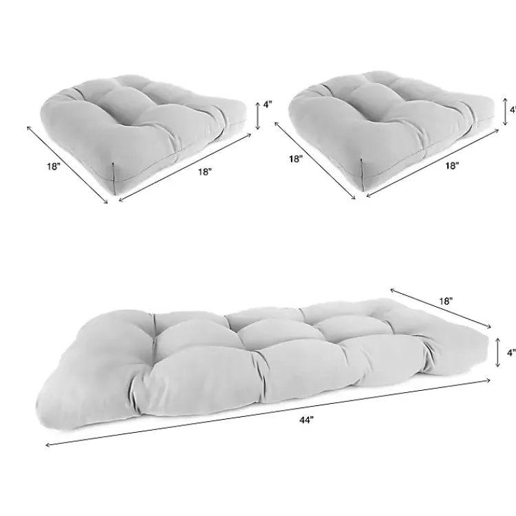 Kirklands Home Outdoor Cushions & Pillows|Tropical 3-pc. Chair and Bench Outdoor Cushion Set