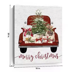 New Truck Full of Presents Canvas Art Print Christmas Art & Wall Decor