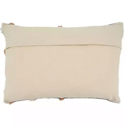 New Tufted Chevron Plaid Cotton Lumbar Pillow Pillows