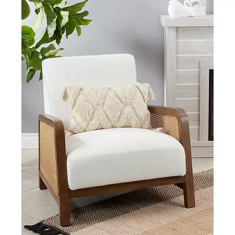 New Tufted Cream Diamond Throw Pillow Pillows