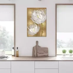 Kirklands Home Canvas Art|Tulips on Gold Canvas Art Print