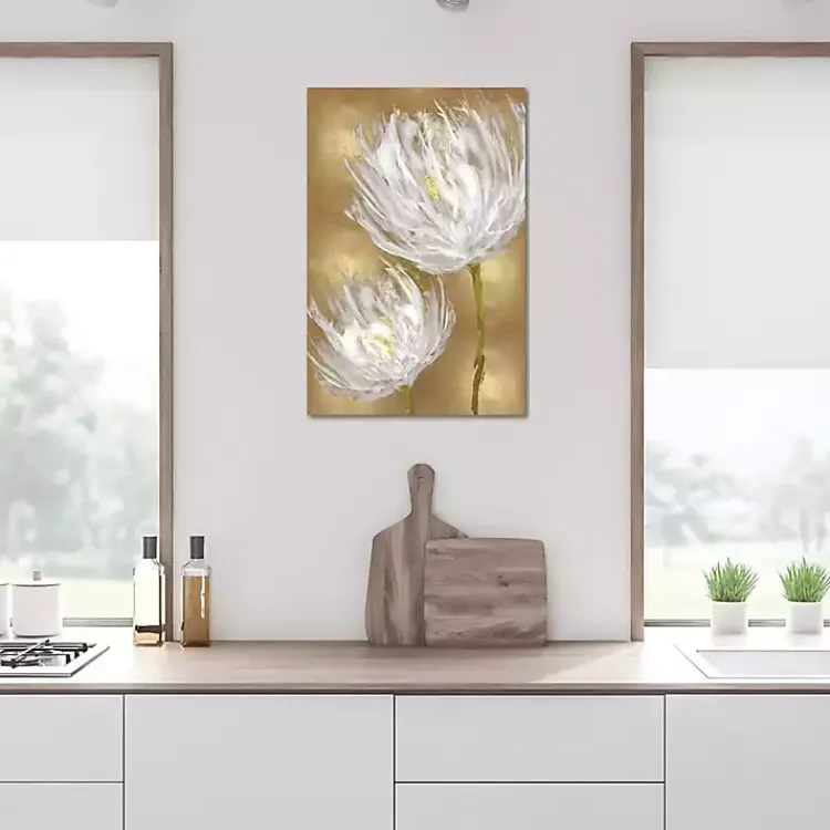 Kirklands Home Canvas Art|Tulips on Gold Canvas Art Print