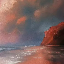 Kirklands Home Canvas Art|Turbulent Beauty Framed Canvas Art Print