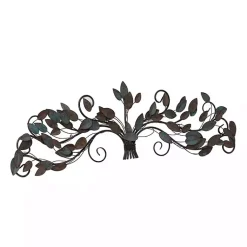 Kirklands Home Wall Plaques|Turquoise Bronze Distressed Iron Vine Wall Plaque Brown